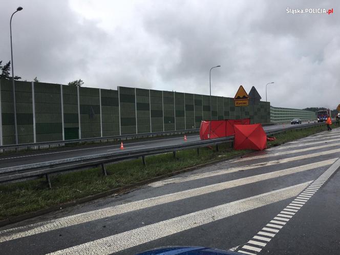 Śląskie: Drastyczne sceny na A1! Wyszedł z samochodu po wypadku i został ROZJECHANY