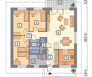 Projekt domu C333j Miarodajny wariant X - wizualizacje, plany, propozycje aranżacji, zdjęcia z budowy