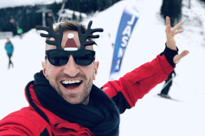 Łukasz Jakóbiak na nartach