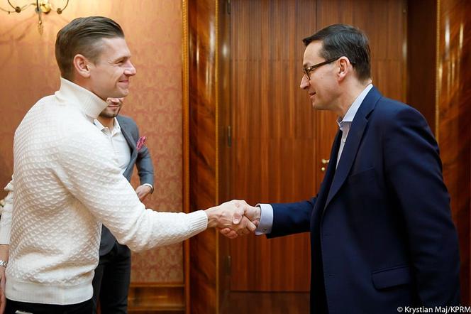 Łukasz Piszczek na śniadaniu z premierem