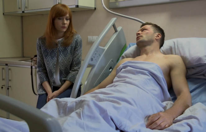 M jak miłość odcinek 1160, Agnieszka (Magdalena Walach), Tomek (Andrzej Młynarczyk)