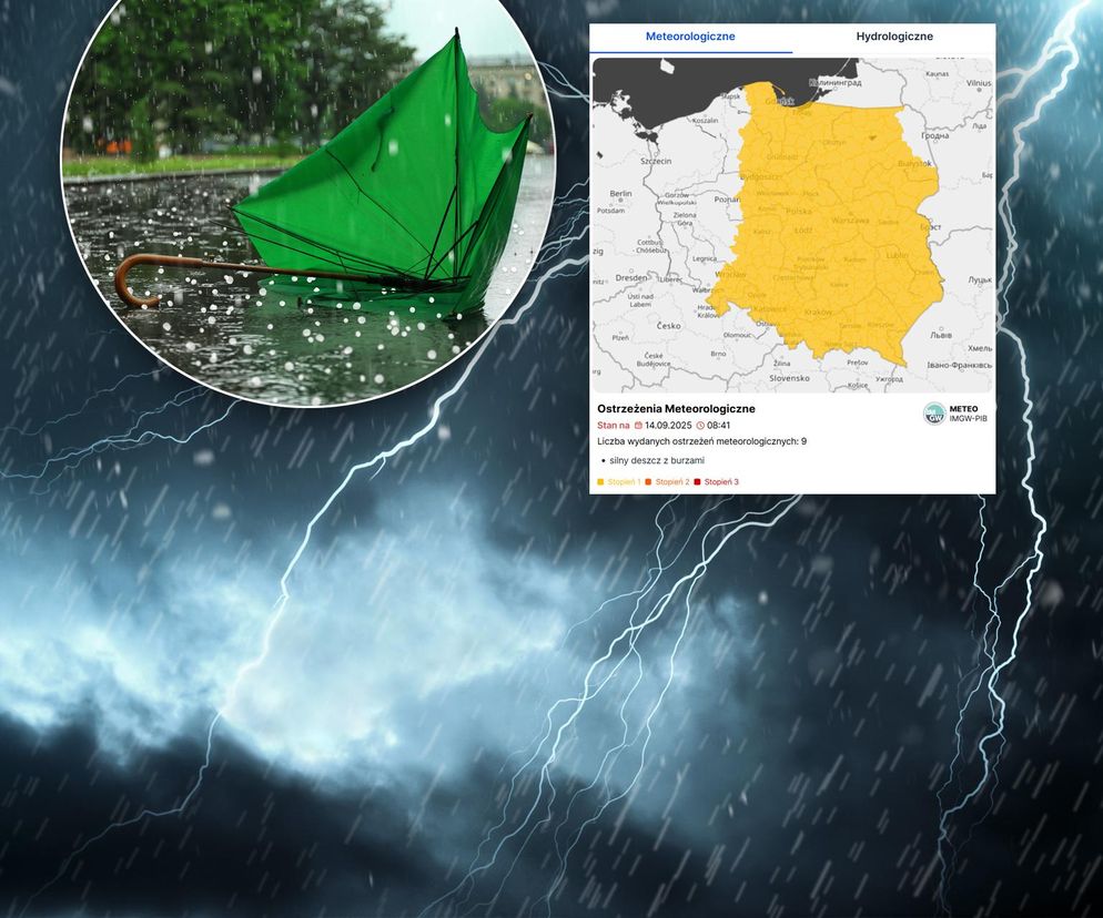 Grad, ulewny deszcz i burze. Będzie chłodno, mokro i niebezpiecznie! IMGW ostrzega