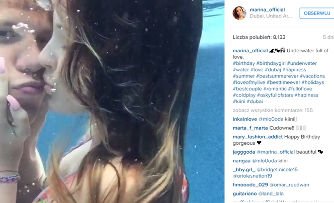 Marina Łuczenko i Wojciech Szczęsny - urodzinowy wpis na Instagramie Mariny