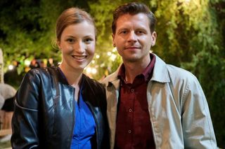 25 lat M jak miłość odcinek specjalny. Natalka (Dominika Suchecka), Adam Karski (Patryk Szwichtenberg)