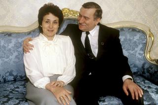 Lech Wałęsa z żoną Danutą. 1992r.