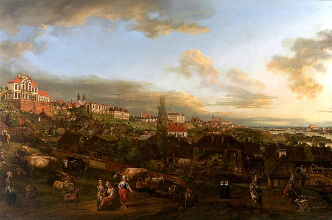 Canaletto, Widok Warszawy z Pałacem Ordynackim (1772)