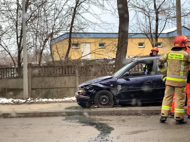 Wypadek na ul. Nałkowskiej na granicy Bytomia i Radzionkowa