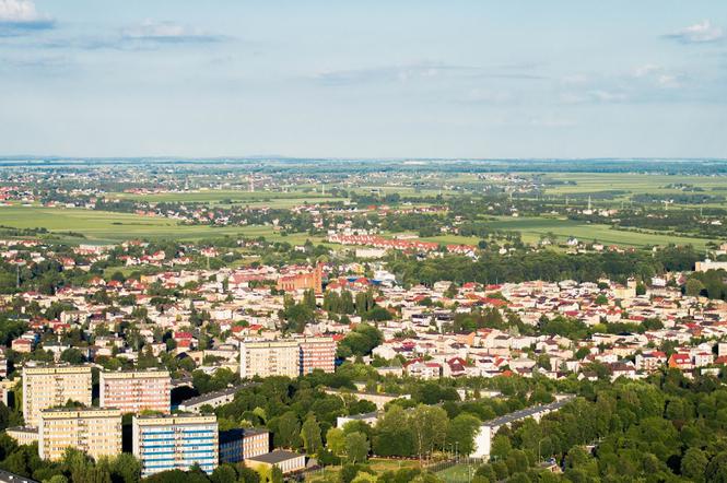 Lublin widziany z elektrociepłowni Wrotków