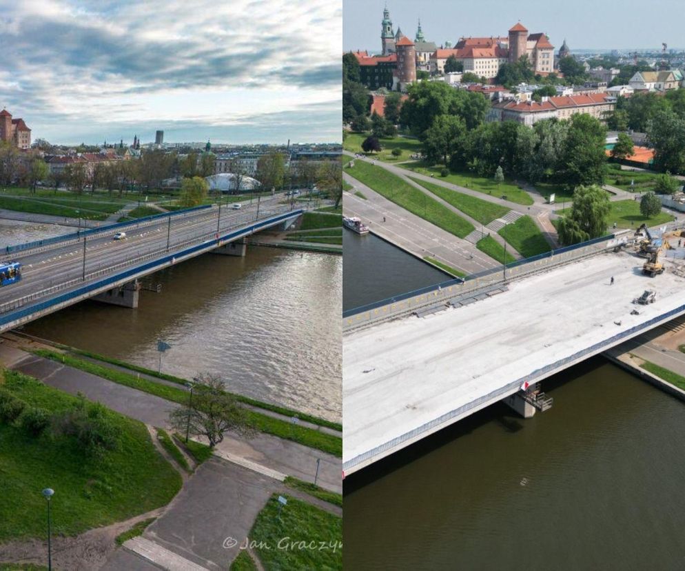 Kluczowy krakowski most zamknięty na długo. „Dziury i odsłonięte zbrojenie”