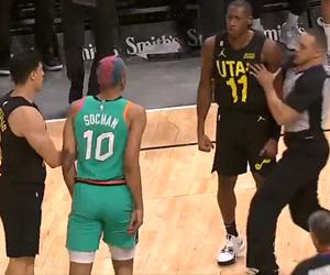 Sochan znowu chciał bić rywala! Krewki charakter polskiego koszykarza NBA [WIDEO]