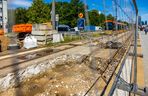 Tramwaj na Rakowieckiej w budowie