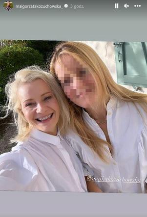 Małgorzata Kożuchowska z mamą i siostrami