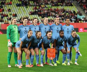 Marta Nawrocka na meczu Polska - Holandia