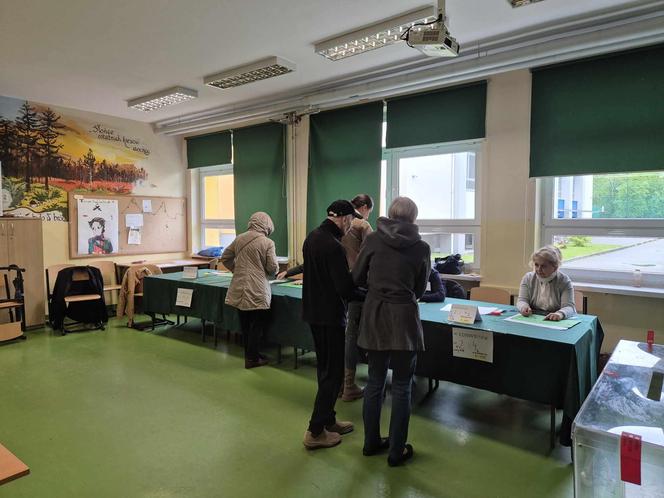Lokal wyborczy w Krakowie