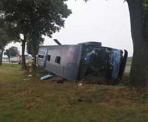 Wypadek autokaru w Chromnej pod Siedlcami