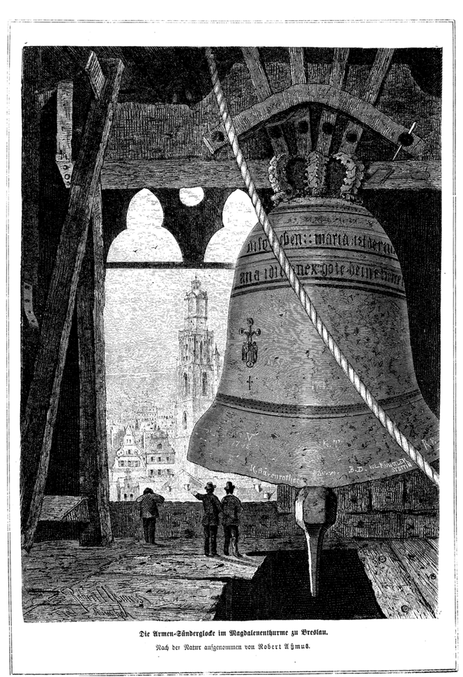 1386 rok, Mistrz zabił swojego ucznia. Poszło o dzwon, który zawisł potem w południowej wieży Katedry świętej Marii Magdaleny we Wrocławiu