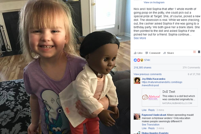 Dwulatka skutecznie UCISZYŁA kasjerkę, która skrytykowała jej lalkę! [ZDJĘCIE]