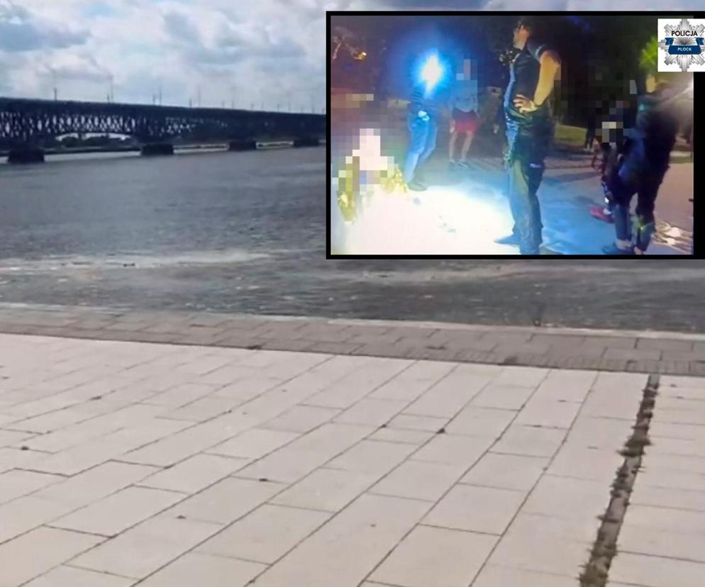 Dramatyczna akcja ratunkowa w Płocku. 31-latek skoczył z mostu do Wisły. Nagle zniknął pod powierzchnią wody