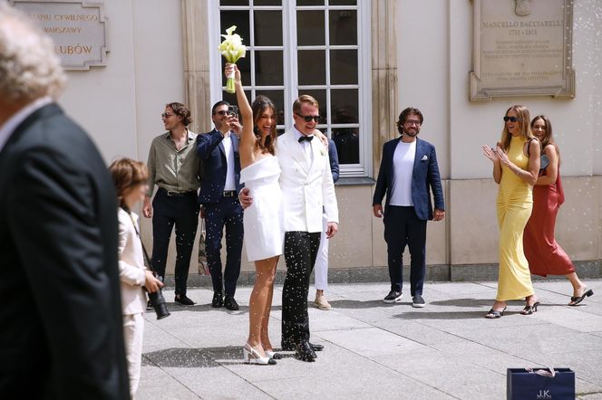 Ślub jak z bajki! Syn Marioli Bojarskiej-Ferenc powiedział tak. Panna młoda nie ukrywała brzuszka