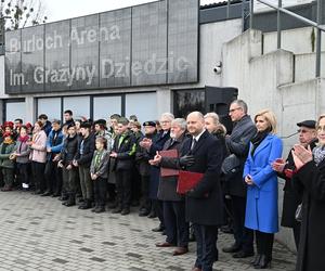 Upamiętniono tablicą pamiątkową zmarłą prezydent Rudy Śląskiej