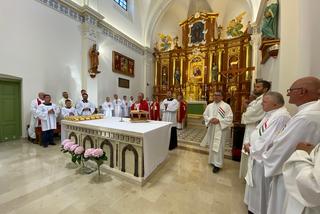 Msza Święta w Daleszycach - 7. dzień lubelskiej pielgrzymki na Jasna Górę 