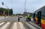 Zderzenie tramwaju i autobusu w Warszawie