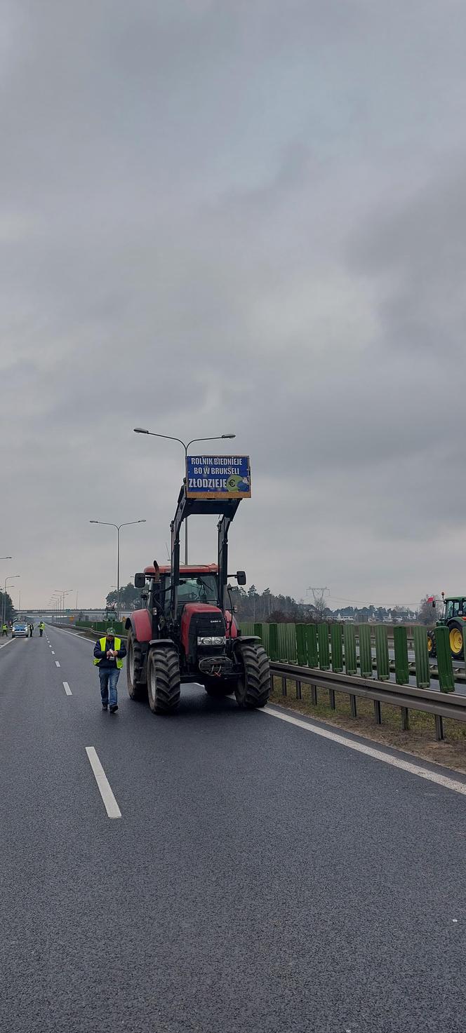 Protest rolników pod Poznaniem (11.03.2024)