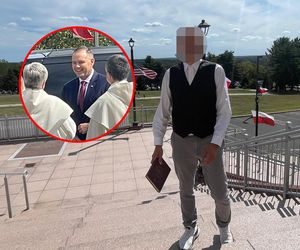 To znany policji prowokator! Wiemy kim jest fałszywy ksiądz, który wszedł na mszę z Nawrockim w USA