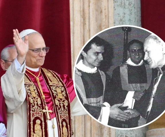To zdjęcie poruszyło wiernych. Leon XIV u boku Jana Pawła II!