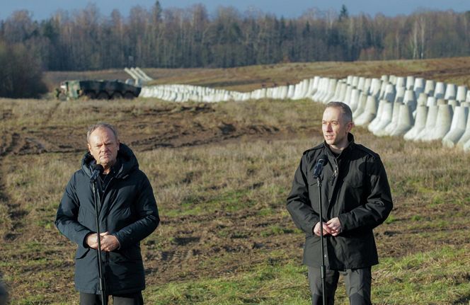 Donald Tusk odwiedził pierwszy odcinek Tarczy Wschód