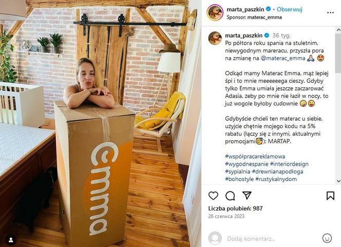 Tak mieszkają Marta Paszkin i Paweł Bodzianny