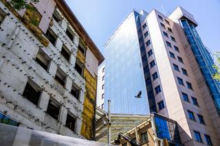 Rozbiórka biurowca Atrium International w Warszawie