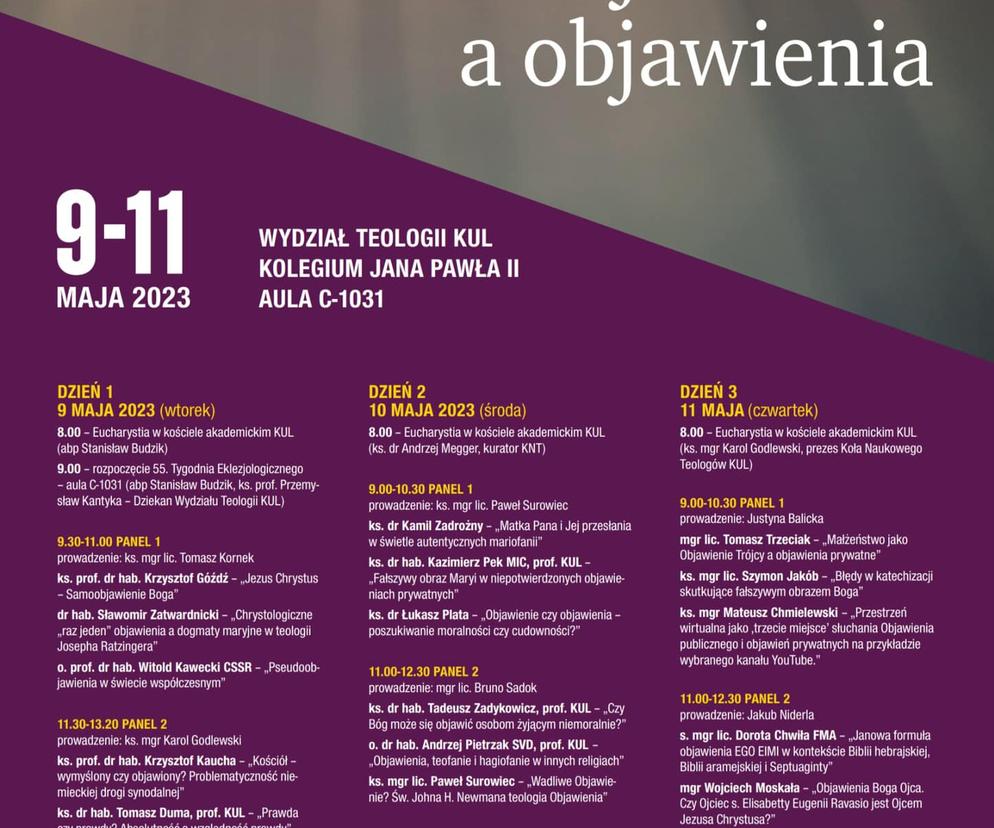 55. Tydzień Eklezjologiczny KUL