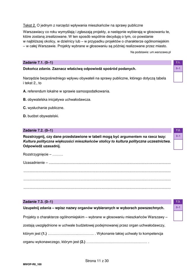 Matura 2025: WOS poziom rozszerzony 13.05.2025. ARKUSZE CKE [Formuła 2023]	