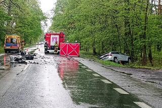 Wypadek w Grudzicach na DK94. Zderzyły się dwa samochody