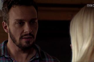 M jak miłość odc. 1447. Joasia (Barbara Kurdej-Szatan), Leszek (Sławomir Uniatowski)