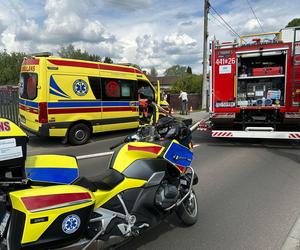 Pożar i zawalenie budynku w Dąbrowie Górniczej