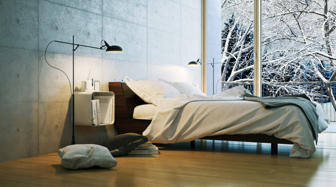 Skandynawski styl sypialnia