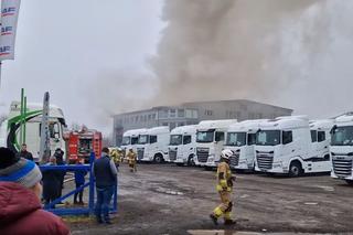 Tragiczny pożar w serwisie ciężarówek w Ustroniu. Zginął mężczyzna