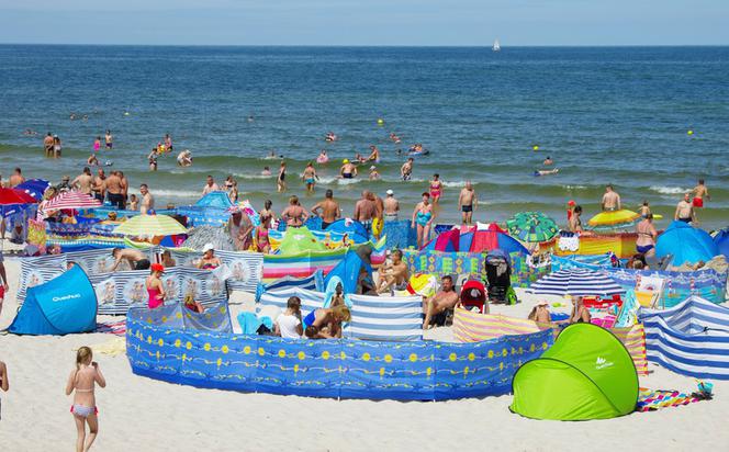 Parawany na plaży