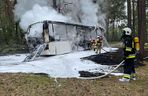Pożar autobusu z przedszkolakami w Wielkopolsce! W pojeździe było 44 dzieci i 5 opiekunów