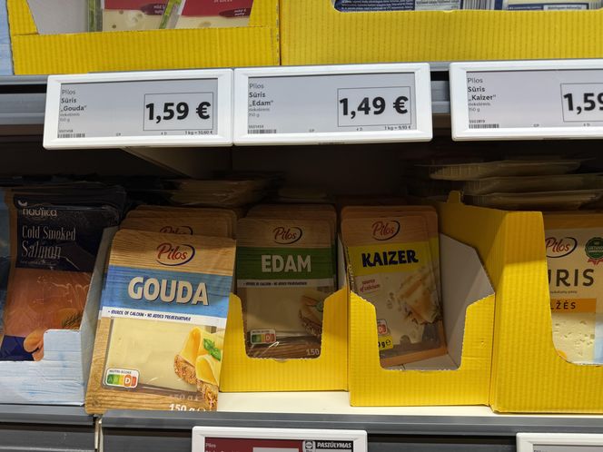 Szokuje cena żółtego sera w plastrach. Za opakowanie 150 gramów trzeba było zapłacić 1,59 euro (6,75 zł)