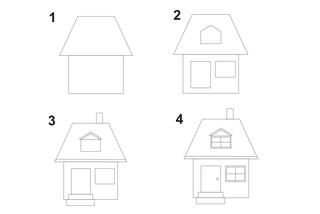 Jak narysować dom? Przykładowy rysunek domu