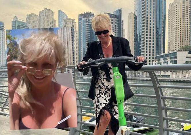 Adrianna Biedrzyńska opala się na betonie