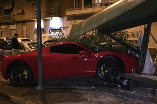 Pijany Martin Caceres rozbił swoje Ferrari!