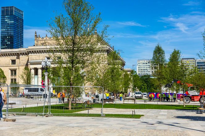 Plac Centralny Warszawa, sierpień 2025