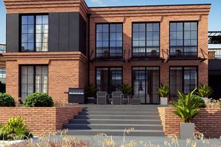 Domy z elewacjami z cegły