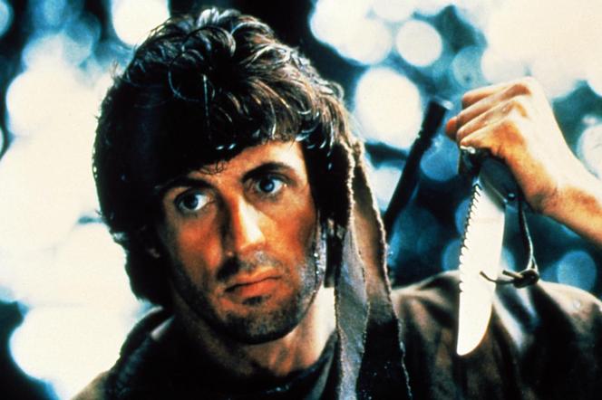 Sylvester Stallone jako Rambo 