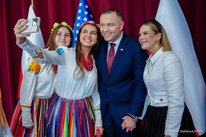 Prezydent Karol Nawrocki i pierwsza dama w Amerykańskiej Częstochowie