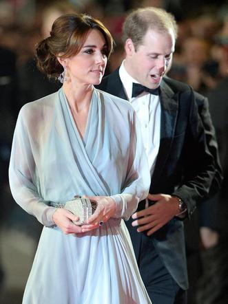 Księżna Kate Middleton i książę William na premierze Spectre, Londyn